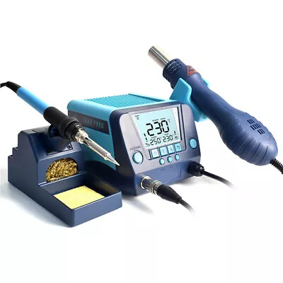 £119.99 • Buy  2 IN 1 SMD Rework Soldering Station Hot Air Gun Digital LCD Display Desoldering
