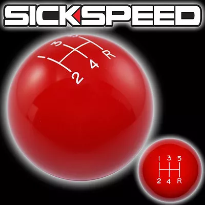 Red Ol' Skool Shift Knob For 5 Speed Short Throw Shifter Selector 12x1.75 K05 • $22.85