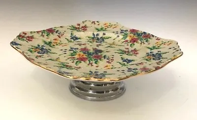 Chintz Royal Winton Grimwades Queen Anne Tiered Cake Plate 8 3/4 Inches • $39.99
