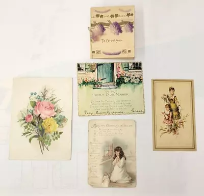 Vintage Ephemera Lot 5 Pieces ~Early 1900's+~Scrapbook Collector Reseller Lot • $8.88