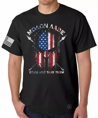 American Spartan Warrior T-Shirt ~ Molon Labe Tee ~ Come & Take Them GUNS 2A USA • $15.99