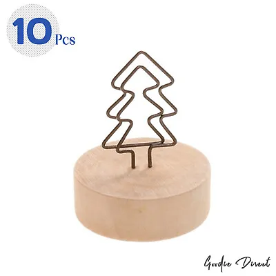 10 Pcs Reminder Clip Cute Desktop Ornament Memo Card Holder Tree For Home Decor • £7.95