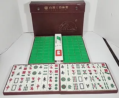 Vintage Mah Jong Set Good Condition With Vinyl Carrying Case Comple Set • $60