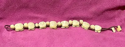 $20 • Buy Vintage Carved Jade Turtle Bracelet