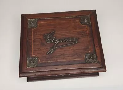 Edwardian Art Nouveau Vintage Oak  Cigarette/ Trinket Wood Box • $20