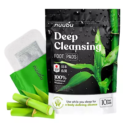 Nuubu | Premium Detox Foot Pads To Remove Toxins Deep Cleansing | 10 Patches • $19.95