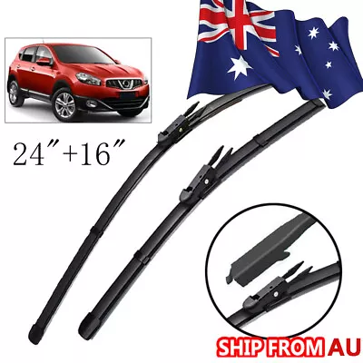 2Pcs Front Windscreen Wiper Blades For Nissan Dualis J10 JJ10 Australia 2007-13 • $13.15