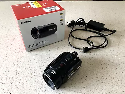 Canon VIXIA HF S10 HD Dual Flash Memory W/32GB Camcorder Battery & Charger • $119.85