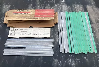 Vintage Bishnan Stick On Wheel Weights & Box Automotive Lead Weights • $14.95