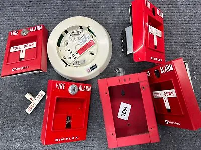 Large Lot Of Vintage Fire Alarm Equipment Horn Strobe Mixed Sold As Is Repair • $69.99