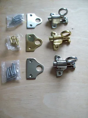 Spring Loaded Fanlight Catch Fan Light Loft Window Latch Solid Brass • £11.99