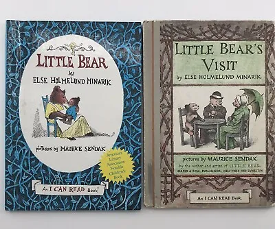 I CAN READ Hardcover LITTLE BEAR By E Holmelund Minarik & Maurice Sendak 2 LOT • $10
