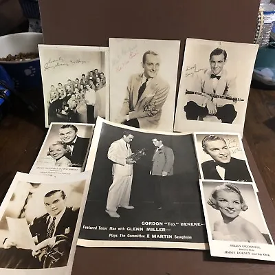 1940s Autographed Pictures Glen Millerbenny Goodmanjimmy And Tommy Dorcy • $245