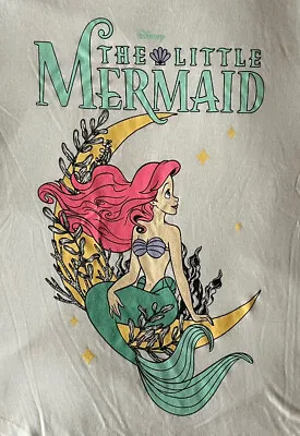 The Little Mermaid Womens Large T-shirt Disney Thin Cream Stretch Ariel Princess • $19.99