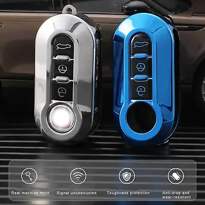 For Fiat 500 Ducato Doblo Punto 3 Button Remote Key Kit Fob Cover Case H7Q2 • $7.43