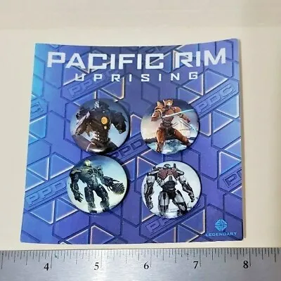 Pacific Rim Uprising (2018) Movie Studio Theater Promo SWAG Button Set • $14.77