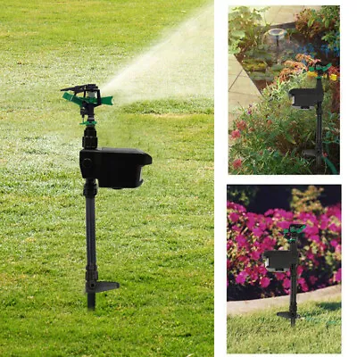 Animal Repellent Sprinkler Solar Scarecrow Motion Activated Water Sprinkler New • $41