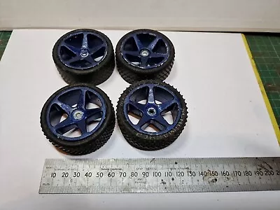 4Pcs RC Tires & Wheel Rims Set 12mm Hex Hub For 1/10 Off Road Car Buggy Truck • £3