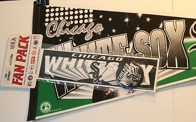 1996 Chicago White Sox Fan Pack 29  Pennant Full Size Pin Sticker MLB Baseball • $14.95