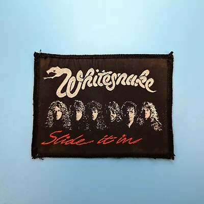 Whitesnake Slide It In Vintage Woven Glitter Patch Metal Rock Band • $25