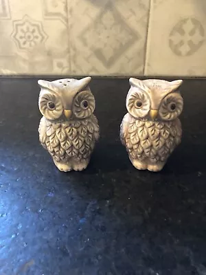 Owl Salt And Pepper Shakers With Plugs • $13