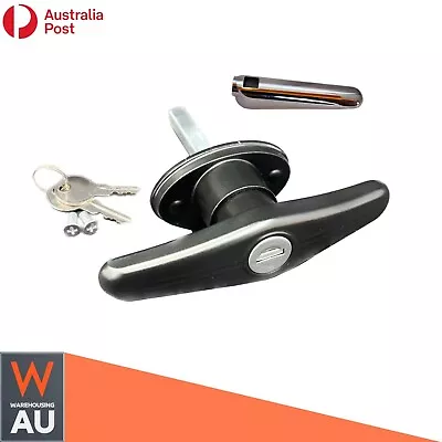 Rear Fixing Canopy T-Lock Handle & Bar Cam For Ute Canopy Caravan Toolbox Shed • $29.90