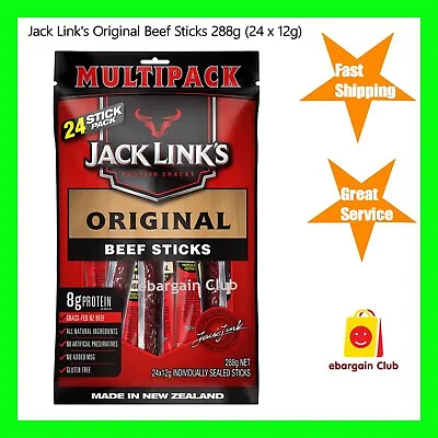 New Jack Link's Original Beef Sticks 288g - Made In New Zealand Resealable Pack • $31.99