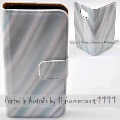 $13.98 • Buy For Sony Xperia Series - Blue Satin Theme Print Wallet Mobile Phone Case Cover