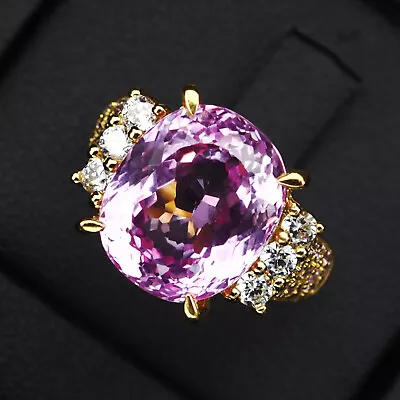 Striking Baby Pink Sapphire 11.70Ct 925 Sterling Silver Handmade Rings Size 6.25 • $25.99