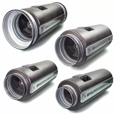 Systemair Silenced Revolution V2 AC Stratos Fan Insulated Silent Hydroponics • £268.95