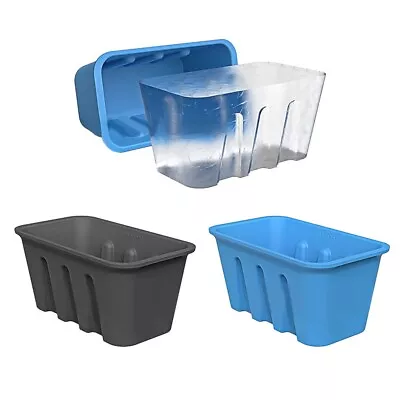 Easy To Use Ice Cube Tray For Perfectly Chilled Drinks Slow Melting Ice Blocks • £12.61