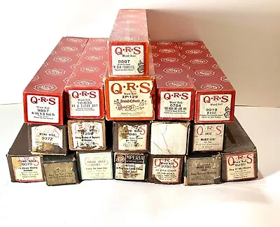 Lot Of 18 QRS Player Piano Rolls - Sold As Is Please See Description & Pics • $5.50