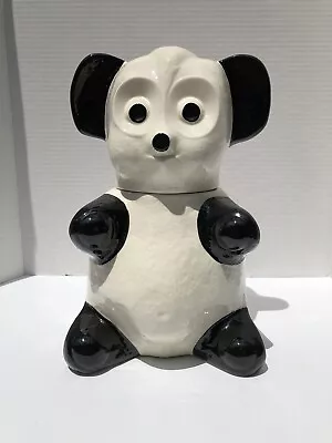 Vintage Panda Bear Cookie Jar - Hard To Find 12.5” Tall • $42