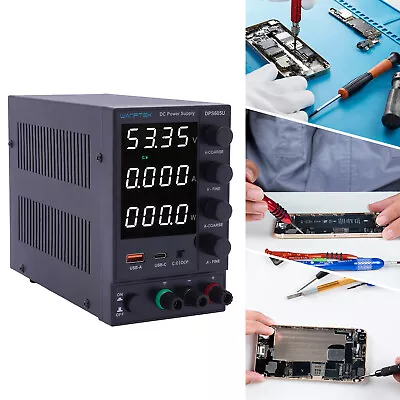 Lab Benchtop Power Supply 300W DC Mains Variable Switching Regulated 4-Digit USB • $69.35
