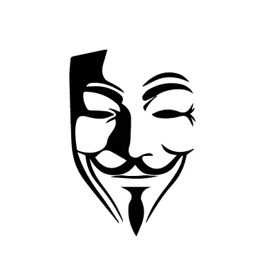 V For Vendetta Mask Decal Car Wall Laptop Ocean Bumper Vinyl Sticker • $4.98