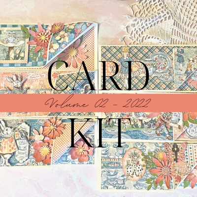 $35 • Buy Graphic45 ALICE'S TEA PARTY PEEL BACK SLIMLINE CARD KIT Scrapbooking 2022V2