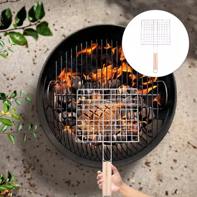 Grill Basket Griddle Plate Barbecue Metal Barbecue Net Grill Barbecue Wire Mesh • £12.68