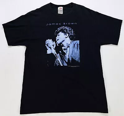$26.99 • Buy Rare Vintage GEAR INK James Brown 2001 Graphic T Shirt 90s 2000s Singer Black L