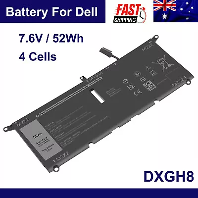 DXGH8 Battery For Dell XPS 13 9370 9380 9390 Inspiron 7400 7490 Series 52Wh NEW • $59.99