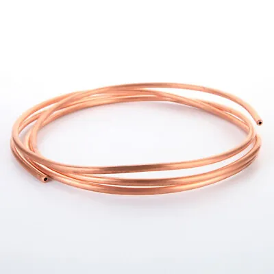 £3.24 • Buy Copper Pipe Coil Air Conditioning Hose Water Soft Tubing Various Sizes Available