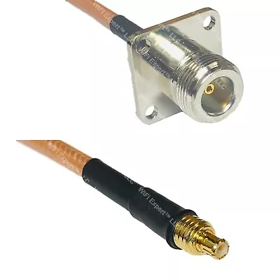 RG400 N FLANGE FEMALE To MCX MALE RF Cable FAST-SHIP LOT • $153.05