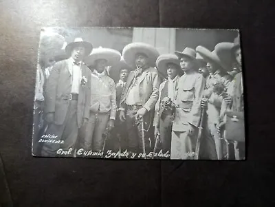 Mint Mexico PPC Postcard Mexican Revolution General Zapata High Command • $500