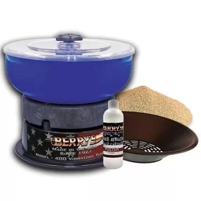 Berry's QD-400 Vibratory Tumbler Kit - All You Need For Brass Cleaning • $110