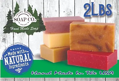 2 LBS Natural Handmade Soap CLEARANCE!  Assortment & Overstock Wholesale Gifts • $19.99