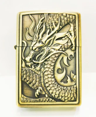 $13.99 • Buy New Collectable Flip Top Pocket Metal Refillable Windproof Oil Lighter AU Stock