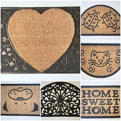 £9.99 • Buy Non Slip Door Interior PVC Rubber Coir Household Absortbent  Mat