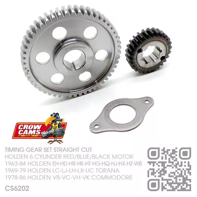 Crow Straight Cut Timing Gear 6 Cyl 149-161-179-186 Red Motor [holden Eh-hd-hr] • $421.86