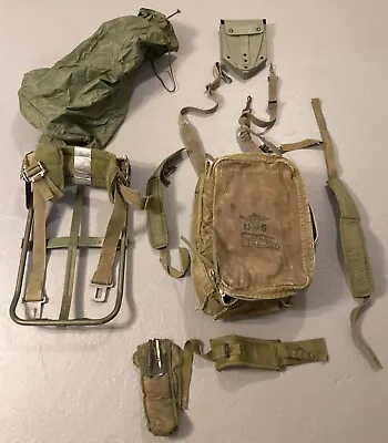 Original Vtg Us Army M5 Medic Kit Bag First Aid Backpack Usmc Navy W/ Frame • $295