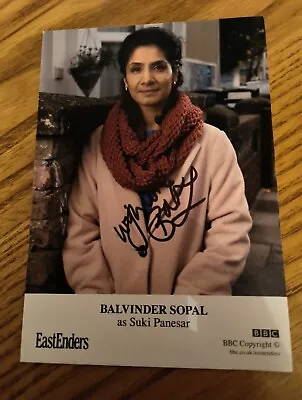 BBC EastEnders Suki Panesar Hand Signed Cast Card Balvinder Sopar Autograph No 2 • £9.99