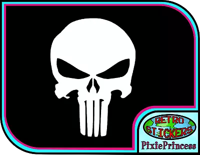 Marvel The Punisher Logo B Vinyl Sticker Car Bike Truck Window Wall Art Decal • £3.30